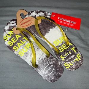 NWT | Havaianas | Slim Paisage Sandals Flip Flops | Women’s | US 9/10